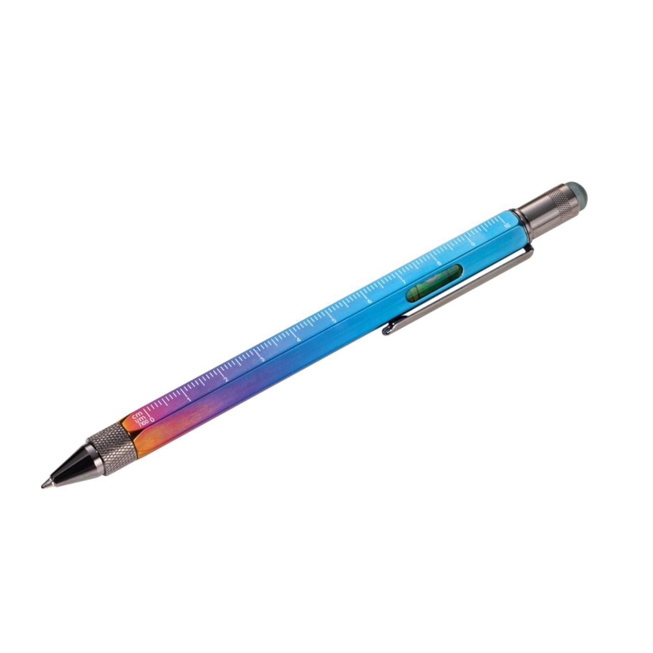 Ручка шариковая Construction Spectrum, мультиинструмент, радужная (артикул 6462.77)