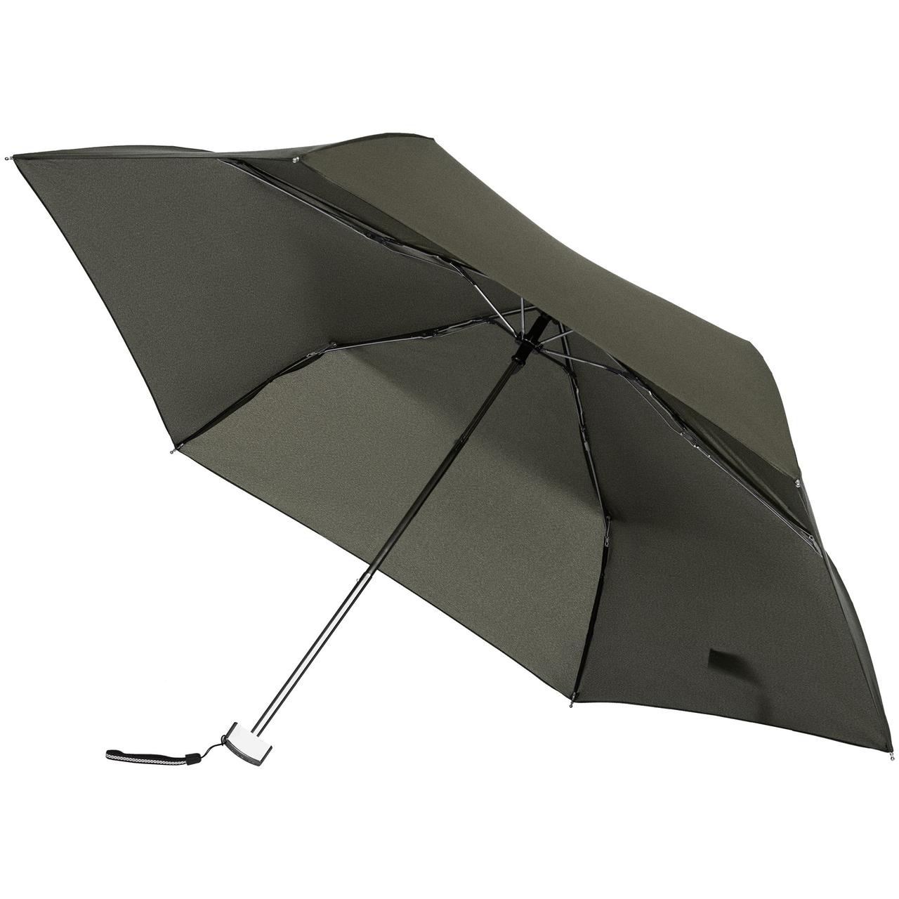 Зонт складной Rain Pro Mini Flat, зеленый (оливковый) (артикул 97U-24403) - фото 2 - id-p88643109