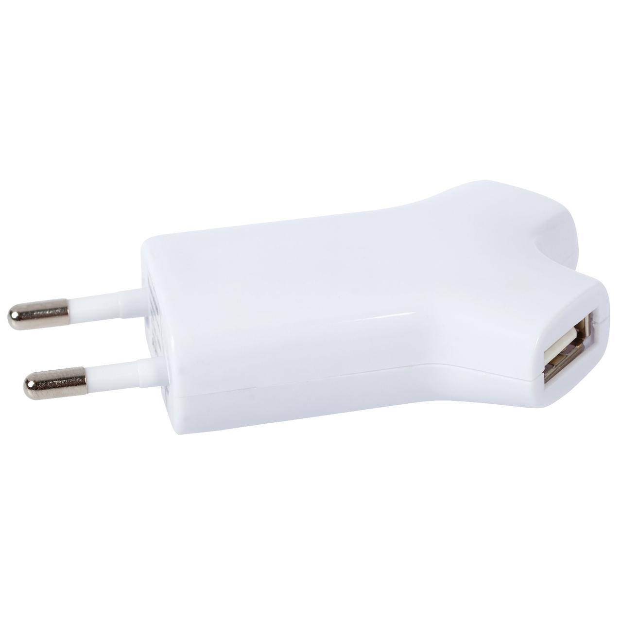 Сетевое зарядное устройство Uniscend Double USB, белое (артикул 1207.68) - фото 2 - id-p88635279