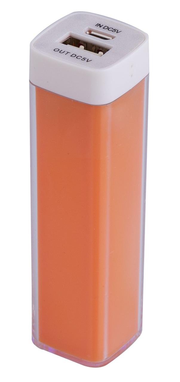 Внешний аккумулятор Bar, 2200 мАч, ver.2, оранжевый (артикул 6470.21) - фото 1 - id-p88635282