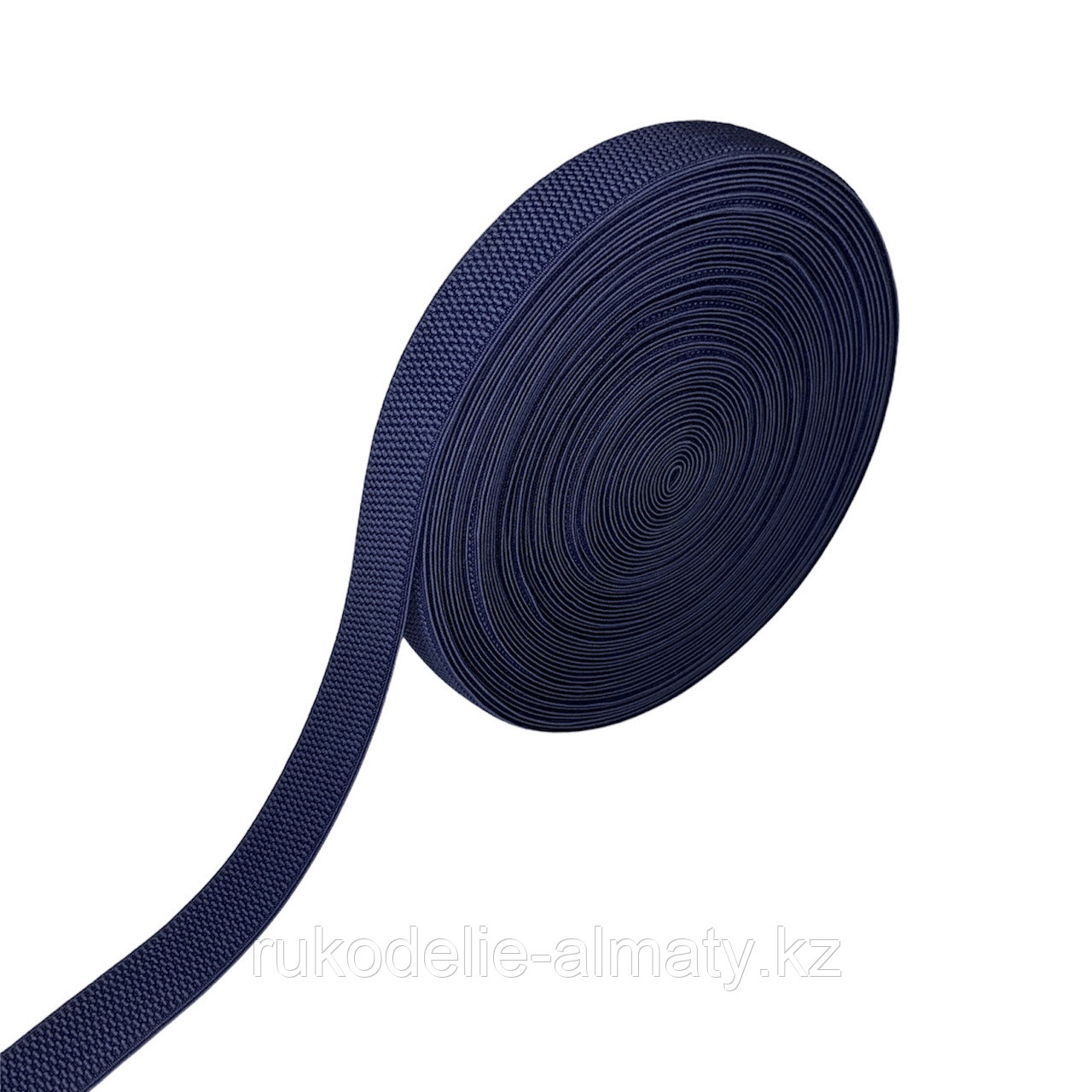 Резинка ленточная 3 см, декоративная темно-синий - фото 1 - id-p88645169