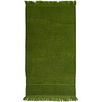 Полотенце Essential с бахромой, оливково-зеленое (артикул 10592.90)