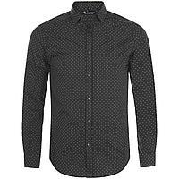 Рубашка мужская Becker Men, темно-серая с белым (артикул 01648503)