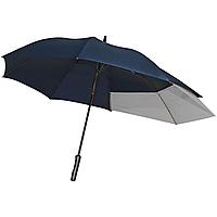 Зонт-трость Fiber Move AC, темно-синий с серым (артикул 11854.41)