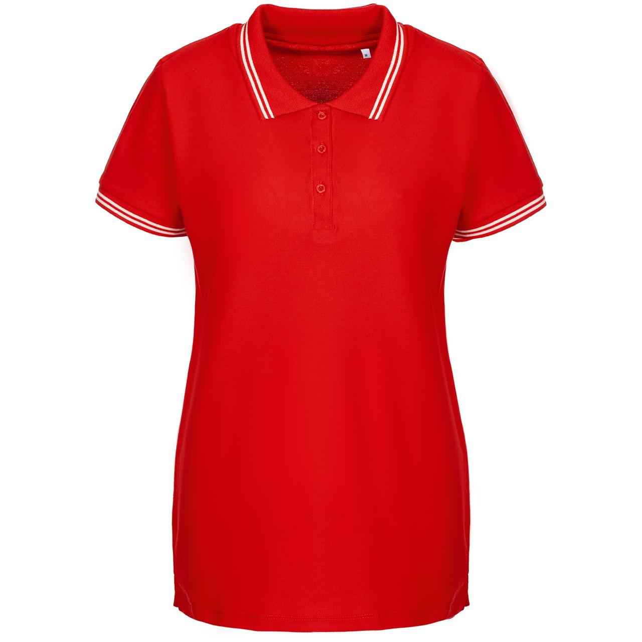 Рубашка поло женская Virma Stripes Lady, красная (артикул 11139.50)