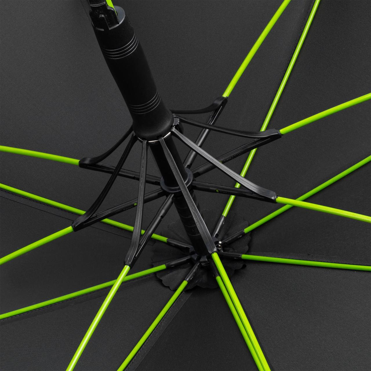 Зонт-трость с цветными спицами Color Style ver.2, зеленое яблоко, с серой ручкой (артикул 64716.94) - фото 4 - id-p88642260