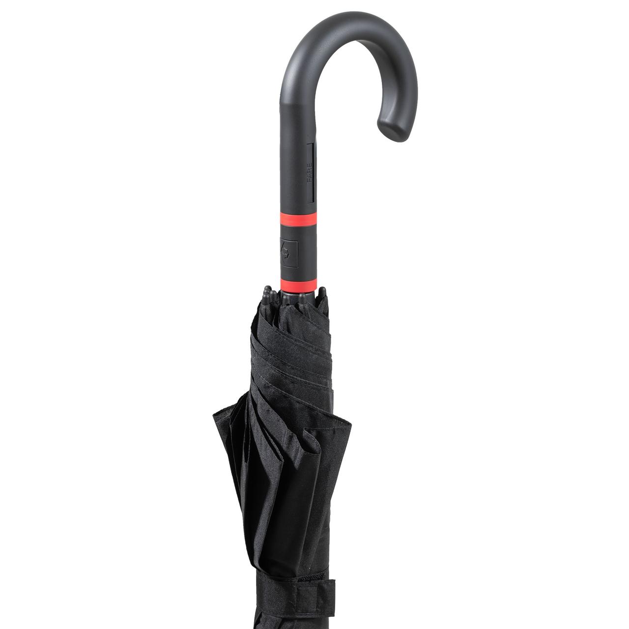 Зонт-трость с цветными спицами Color Style ver.2, красный с черной ручкой (артикул 64716.50) - фото 5 - id-p88642261