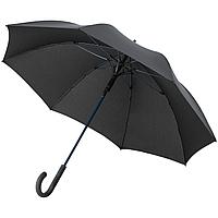 Зонт-трость с цветными спицами Color Style ver.2, синий с черной ручкой (артикул 64716.40)
