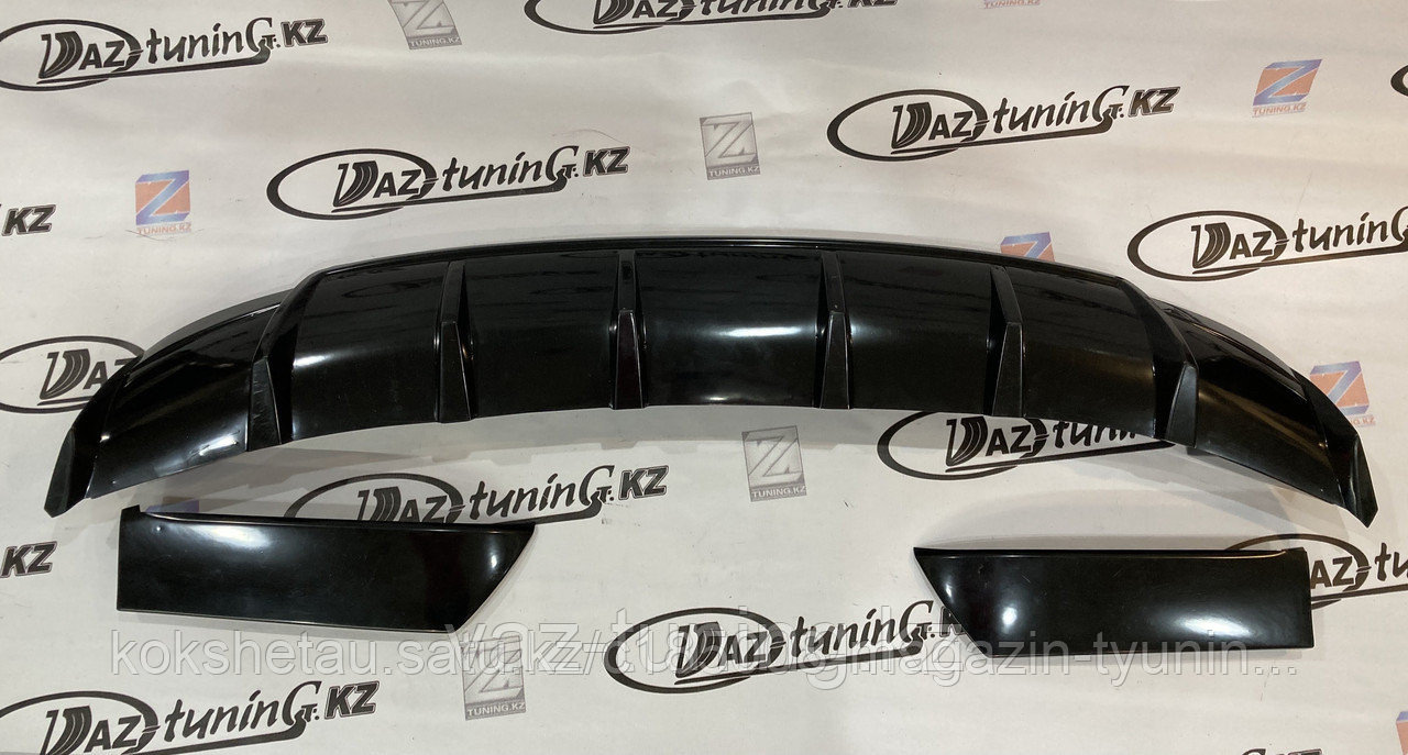 Диффузор - накладка на задний бампер «Фортуна» Приора хетчбэк: описание ...