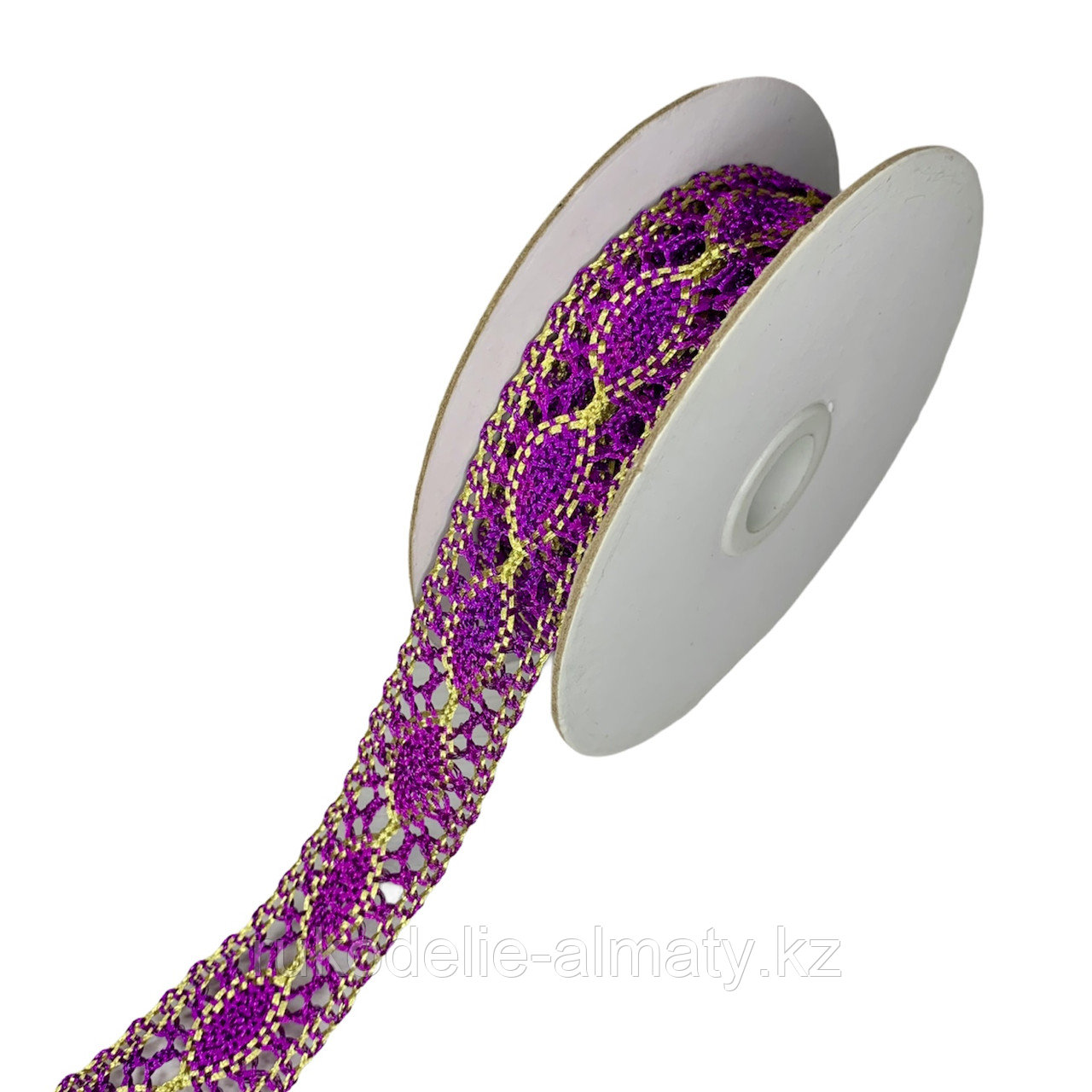 Тесьма декоративная плетеная 25 мм, # 3033 фиолетовый - фото 1 - id-p88661881
