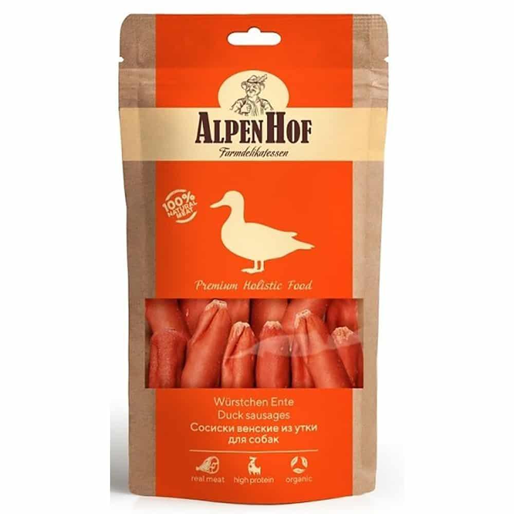 AlpenHof Сосиски венские из утки для собак
