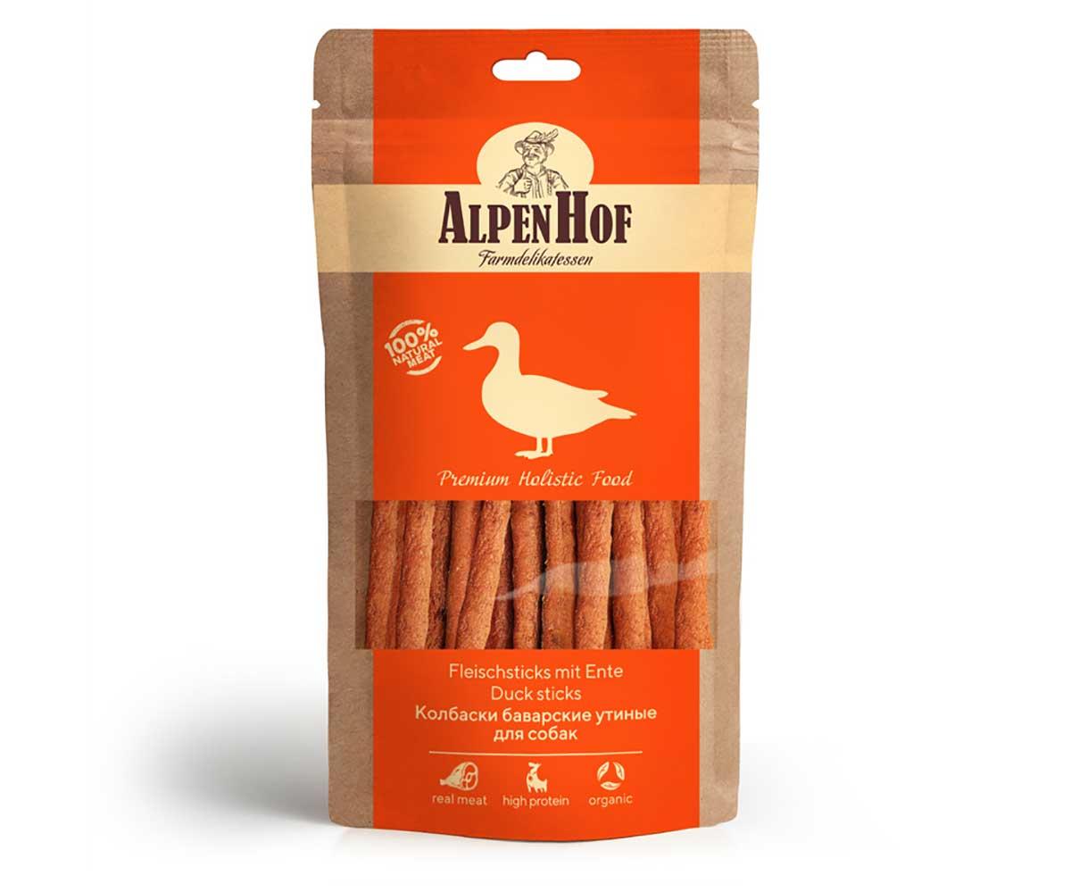 AlpenHof Колбаски баварские утиные для собак