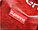 Сумка спортивная дорожная с боковым карманом для обуви и плечевыми ремнями кожаная 2004 50*27*21 см красная, фото 6