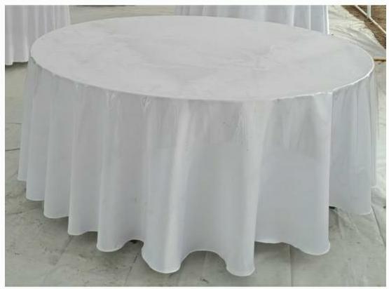 Аренда круглого стола со скатертью на 10-12 персон - фото 1 - id-p88674446