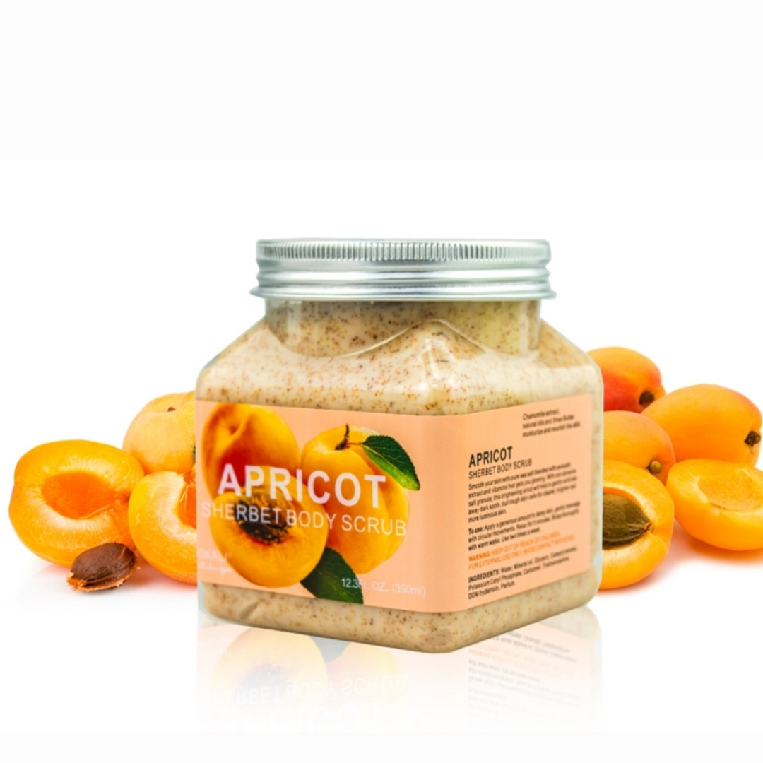 APRICOT Sherbet Body Scrub, Wokali (АБРИКОС Скраб для тела, Вокали), 350 мл.