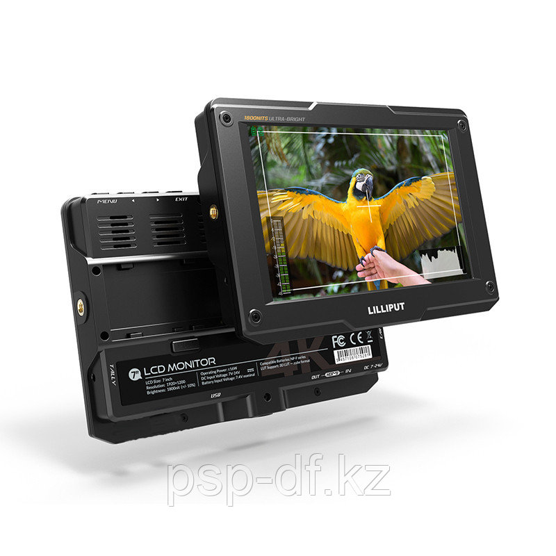 Монитор Lilliput H7 7" 4K HDMI Ultrabright - фото 3 - id-p88678520