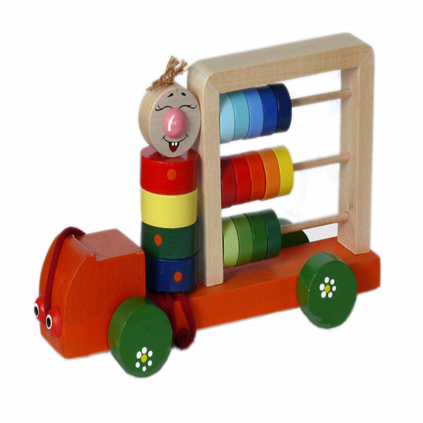 Деревянная развивающая игрушка Автомобиль-счеты Политра