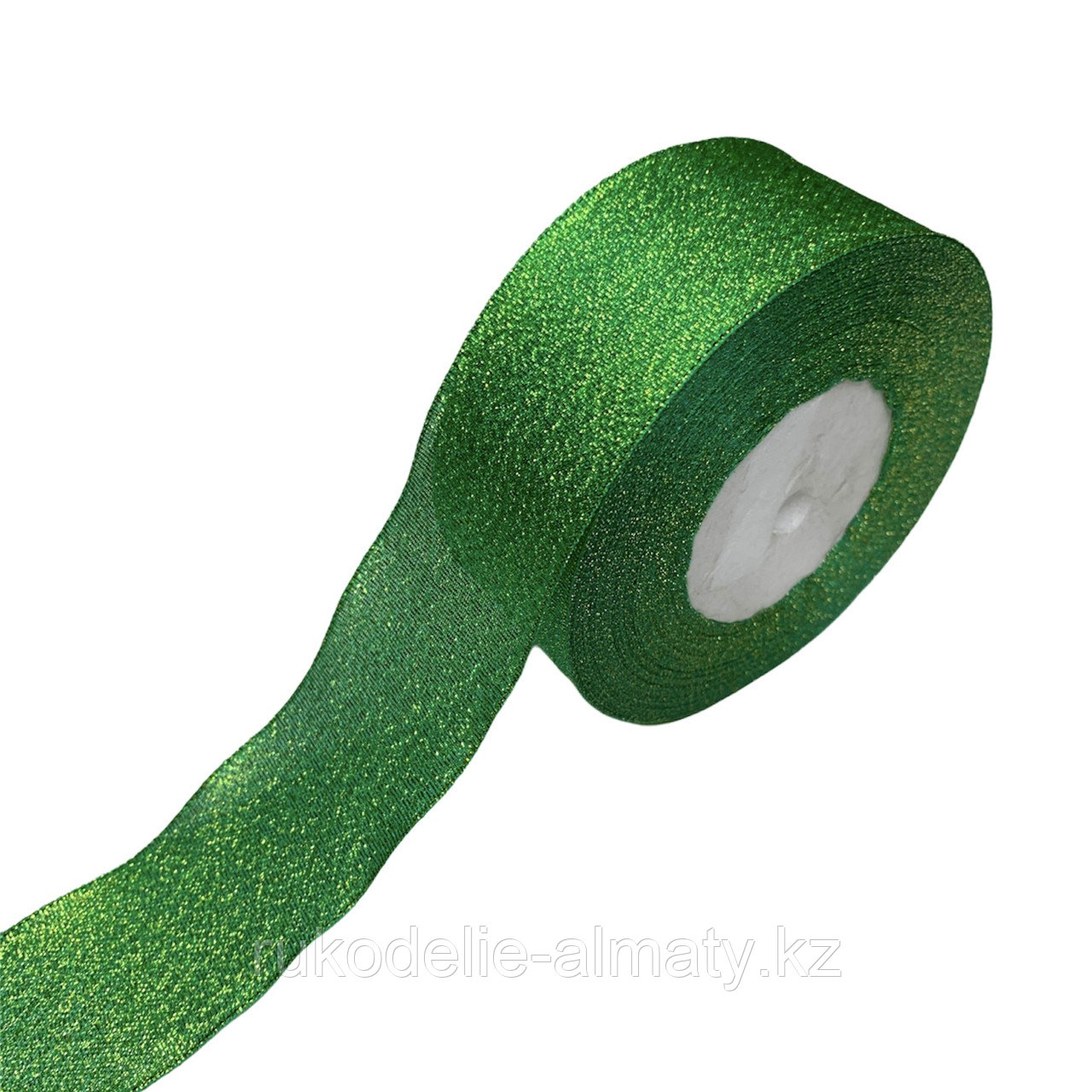 Лента-парча на бобине 40 мм зеленый