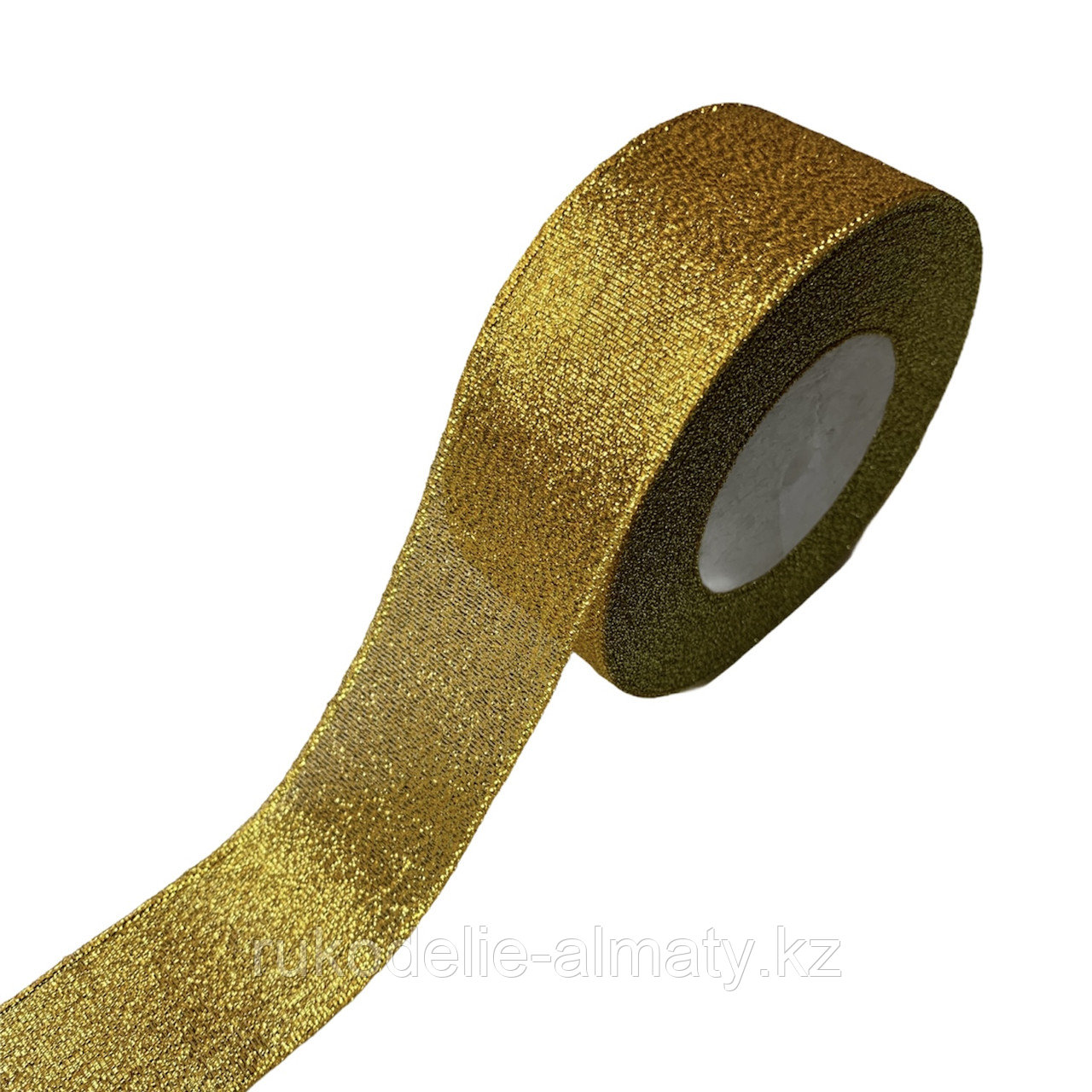 Лента-парча на бобине 40 мм золотой