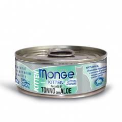 7092 MONGE CAT JELLY, тунец в желе с алоэ для котят, влажный корм, 80 гр.