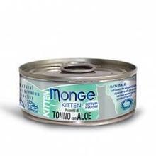 7092 MONGE CAT JELLY, тунец в желе с алоэ для котят, влажный корм, уп.24*80 гр.