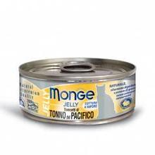 7054 MONGE CAT JELLY, желтоперый тунец в желе, влажный корм для кошек, уп.24* 80 гр.