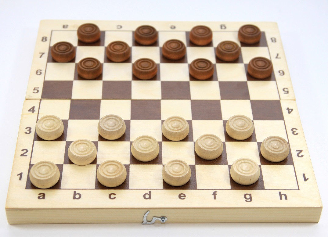 Игра настольная «Шашки» (деревянные) - фото 1 - id-p88710281