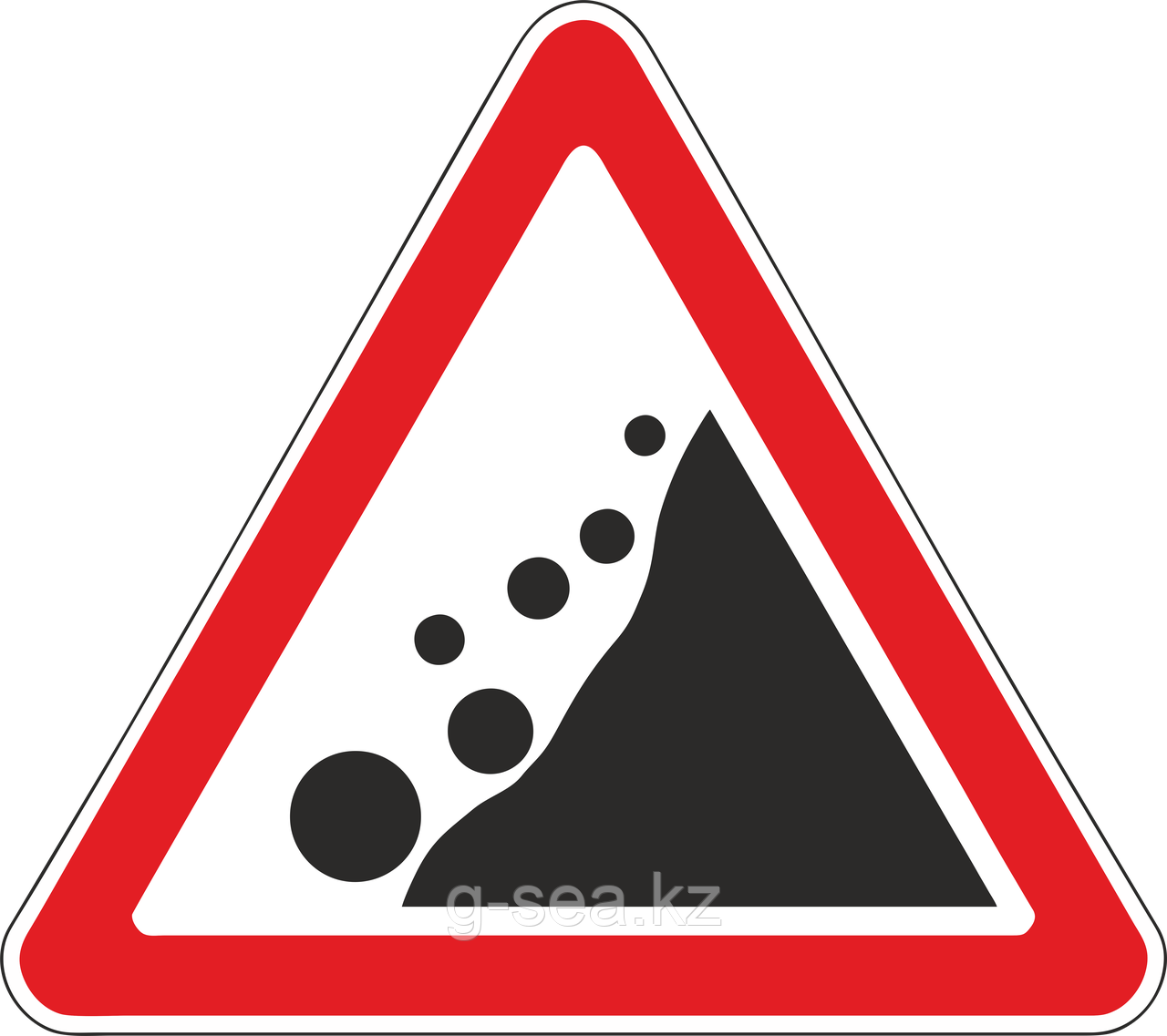 Дорожный знак 1.26 Падение камней