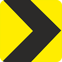 Дорожный знак 1.31.4 Направление поворота