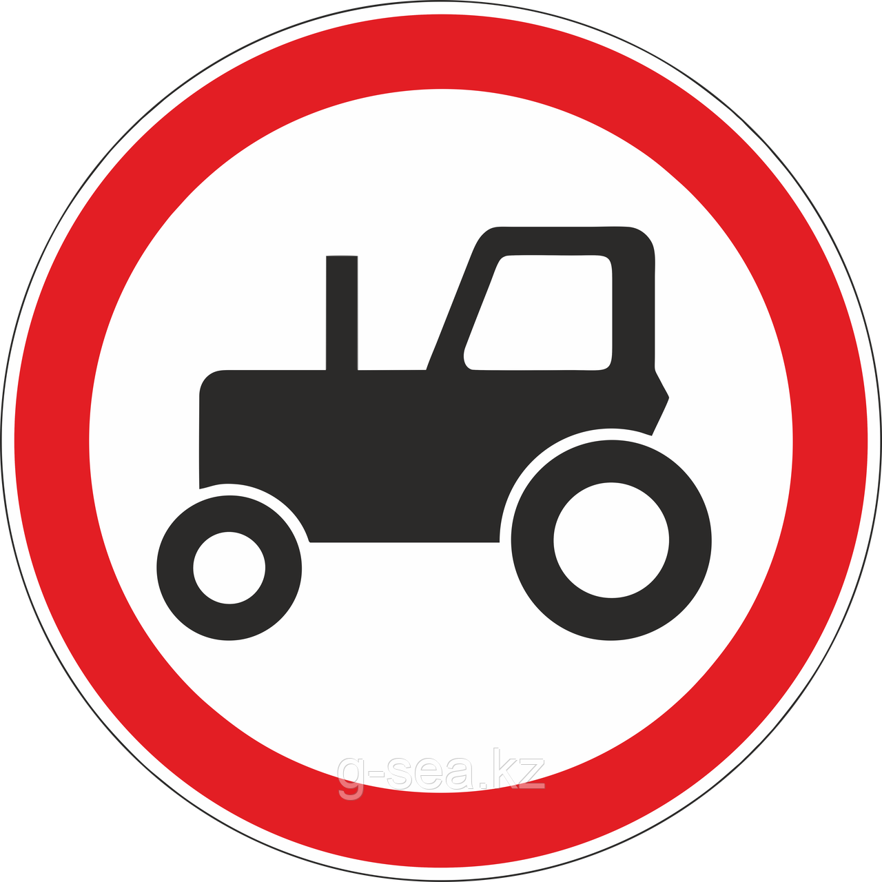Дорожный знак 3.6 Движение тракторов запрещено - фото 1 - id-p88711576