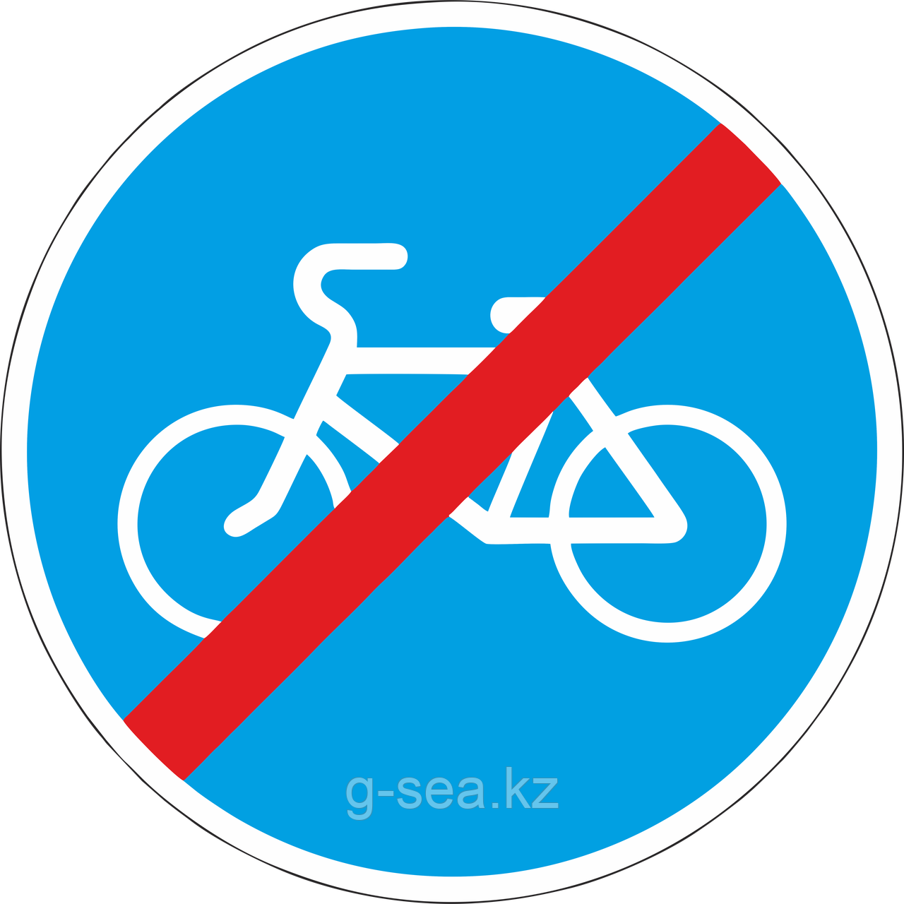 Дорожный знак 4.5.1 Конец велосипедной дорожки