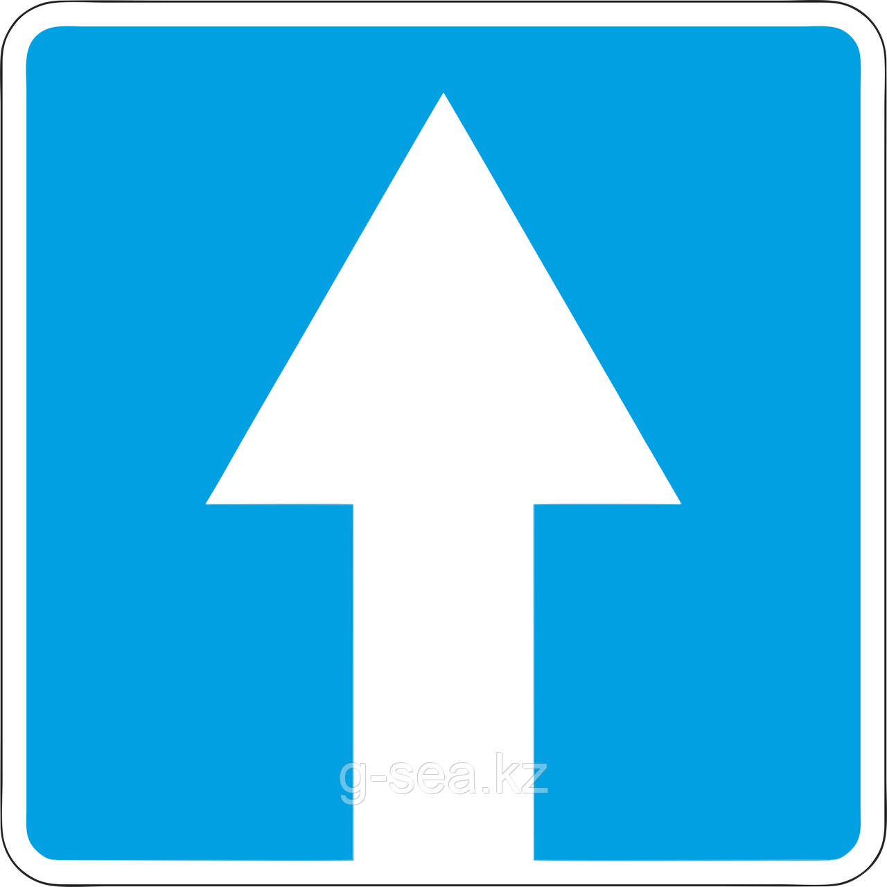 Дорожный знак 5.5 Дорога с односторонним движением - фото 1 - id-p88711619