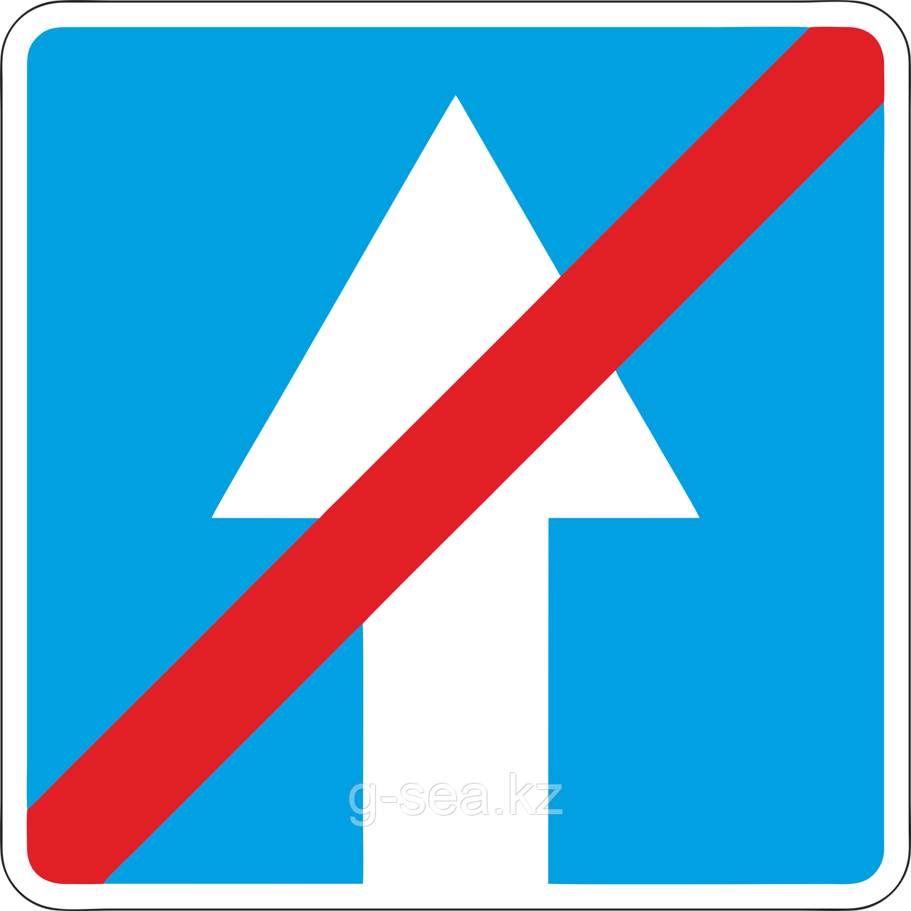 Дорожный знак 5.6 Конец дороги с односторонним движением - фото 1 - id-p88711620