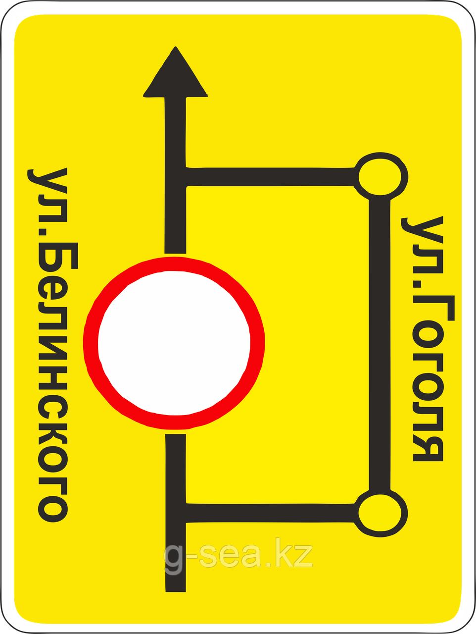 Дорожный знак 5.31* Схема объезда - фото 1 - id-p88711649