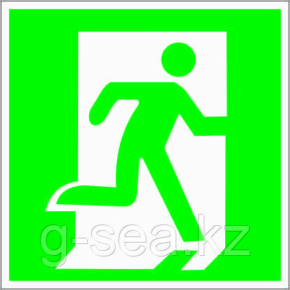 Табличка Выход здесь (правосторонний)