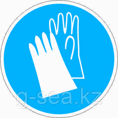 Табличка Работать в защитных перчатках - фото 1 - id-p88711801