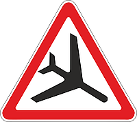 Дорожный знак 1.28 Низколетящие самолеты