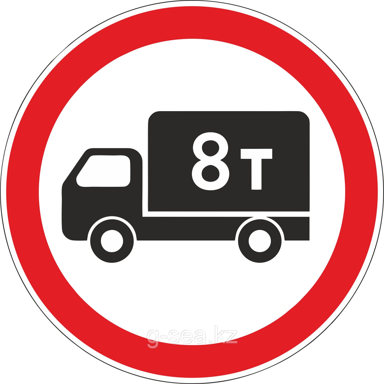 Дорожный знак 3.4 Движение грузовых автомобилей запрещено - фото 1 - id-p88711894
