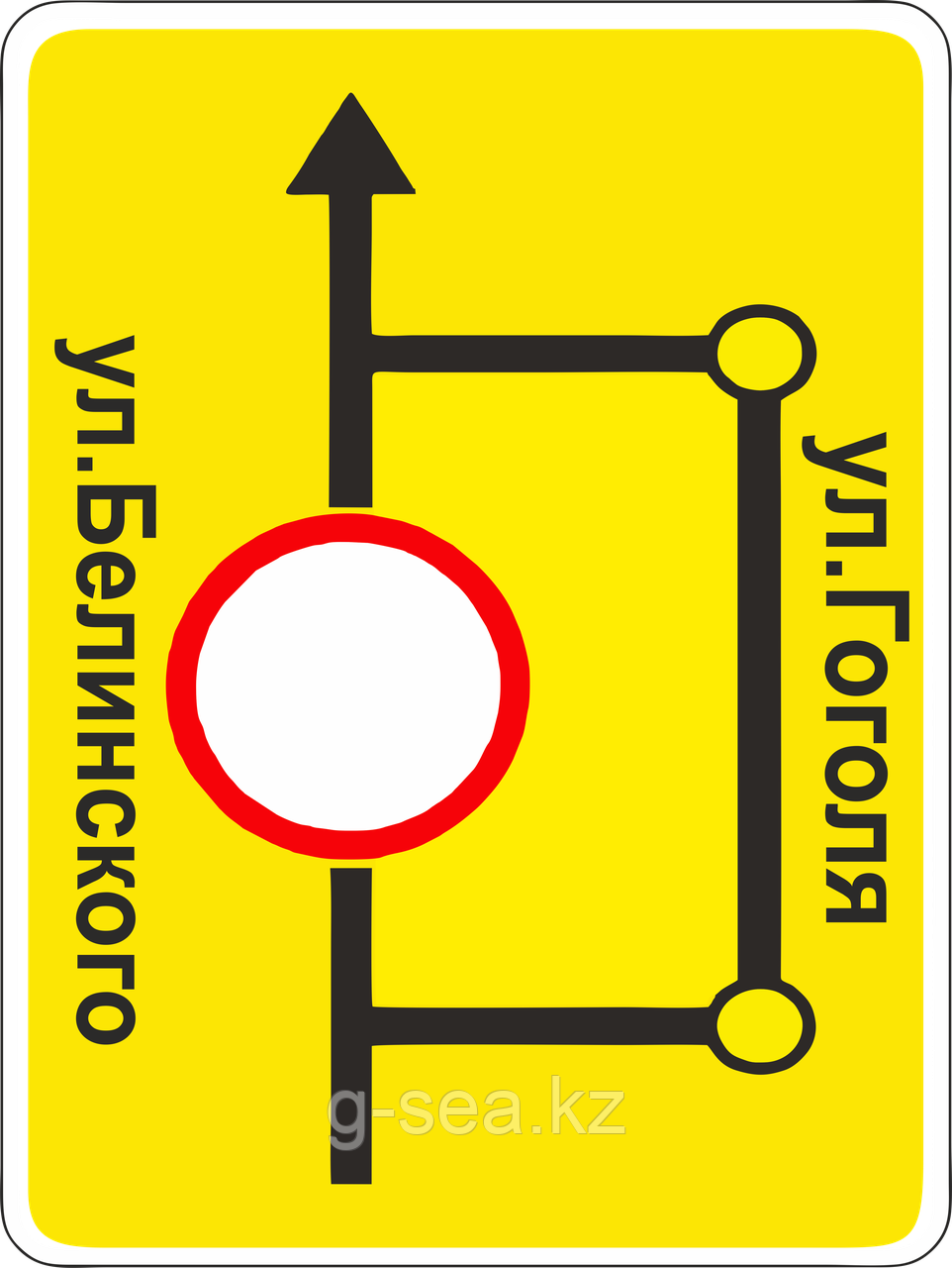 Дорожный знак 5.31* Схема объезда - фото 1 - id-p88711969