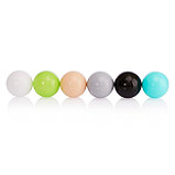 Набор шаров 150 шт, цвета: бирюзовый, серый, белый, чёрный, салатовый, бежевый, диаметр 7,5 см, фото 3