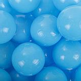 Шарики для сухого бассейна с рисунком, диаметр шара 7,5 см, набор 500 штук, цвет голубой, фото 2