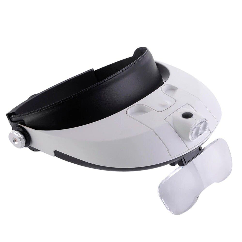 Лупа налобная с подсветкой MG81001-G