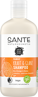 Шампунь для укрепления и блеска волос "SANTE FAMILY" с био-апельсином и кокосом. На розлив