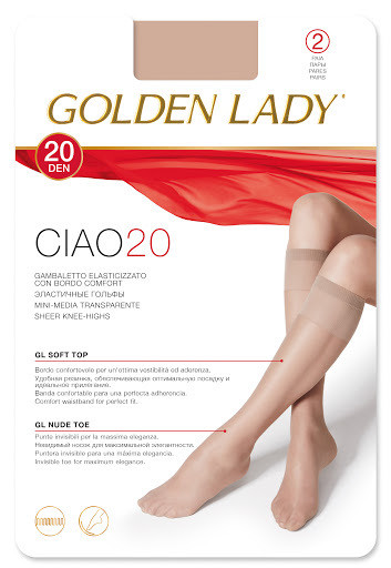 Гольфы женские Golden Lady Ciao 20 den - фото 1 - id-p88721740