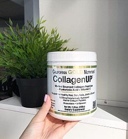 Коллаген 3в1 California Gold Nutrition + гиалуроновая кислота + витамин С