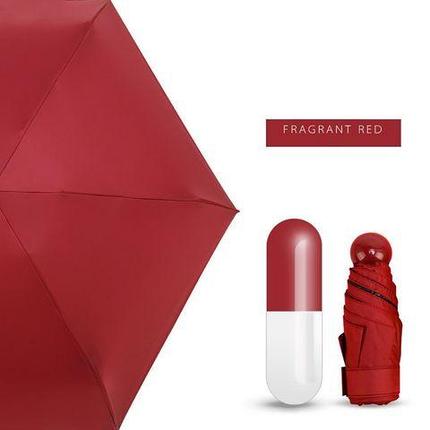 Зонт карманный универсальный Mini Pocket Umbrella (Красный), фото 2
