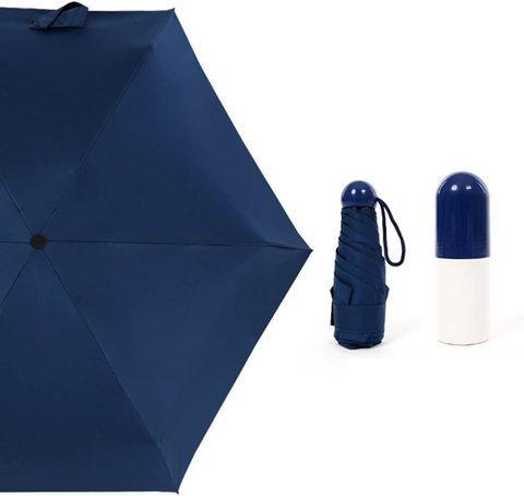 Зонт карманный универсальный Mini Pocket Umbrella (Синий) - фото 1 - id-p88724449