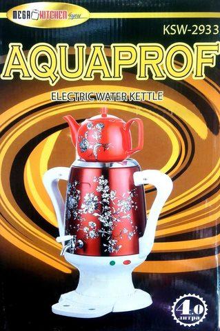 Cамовар-термопот электрический с керамическим чайником «Гжель» AQUAPROF KSW-2934 (Черный) - фото 5 - id-p88724424