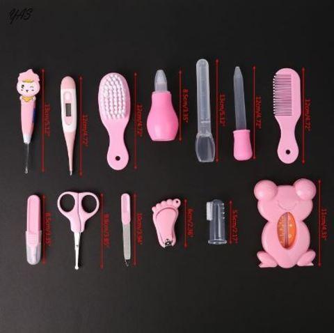 Набор для ухода за грудным ребенком YAS [13 предметов] (Розовый) - фото 8 - id-p88724460