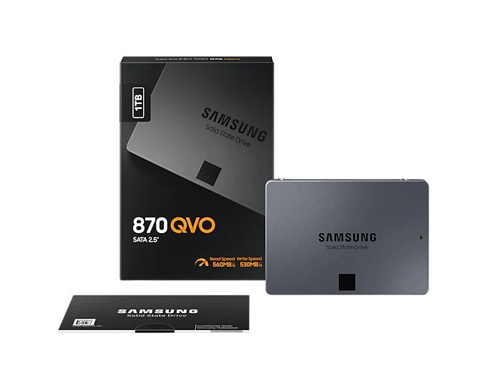 Samsung MZ-77Q1T0BW SSD накопитель 870 QVO 1000ГБ, 2.5", SATA III - фото 4 - id-p88727487